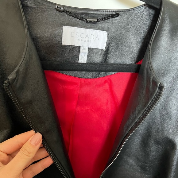 Escada Sport Lika Leather and Suede jacket - Picture 6 of 17